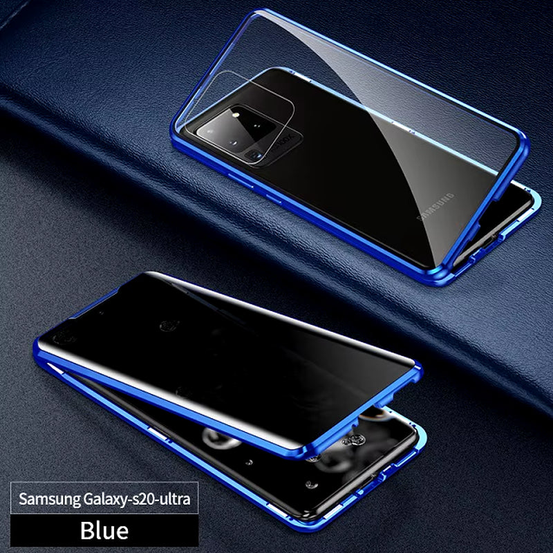 For  Galaxy S23FE A53 A34 A54 A52 S24 S23 S22 S21 plus Note 20 Ultra S20FE 360 ​​Degree Privacy Protection Magnetic Case