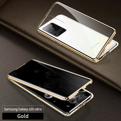 For  Galaxy S23FE A53 A34 A54 A52 S24 S23 S22 S21 plus Note 20 Ultra S20FE 360 ​​Degree Privacy Protection Magnetic Case